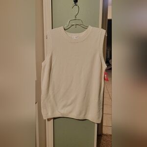 Isaac Mizrahi Cream Sleeveless Top